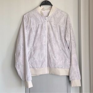 LULULEMON White Reversible Bomber Jacket